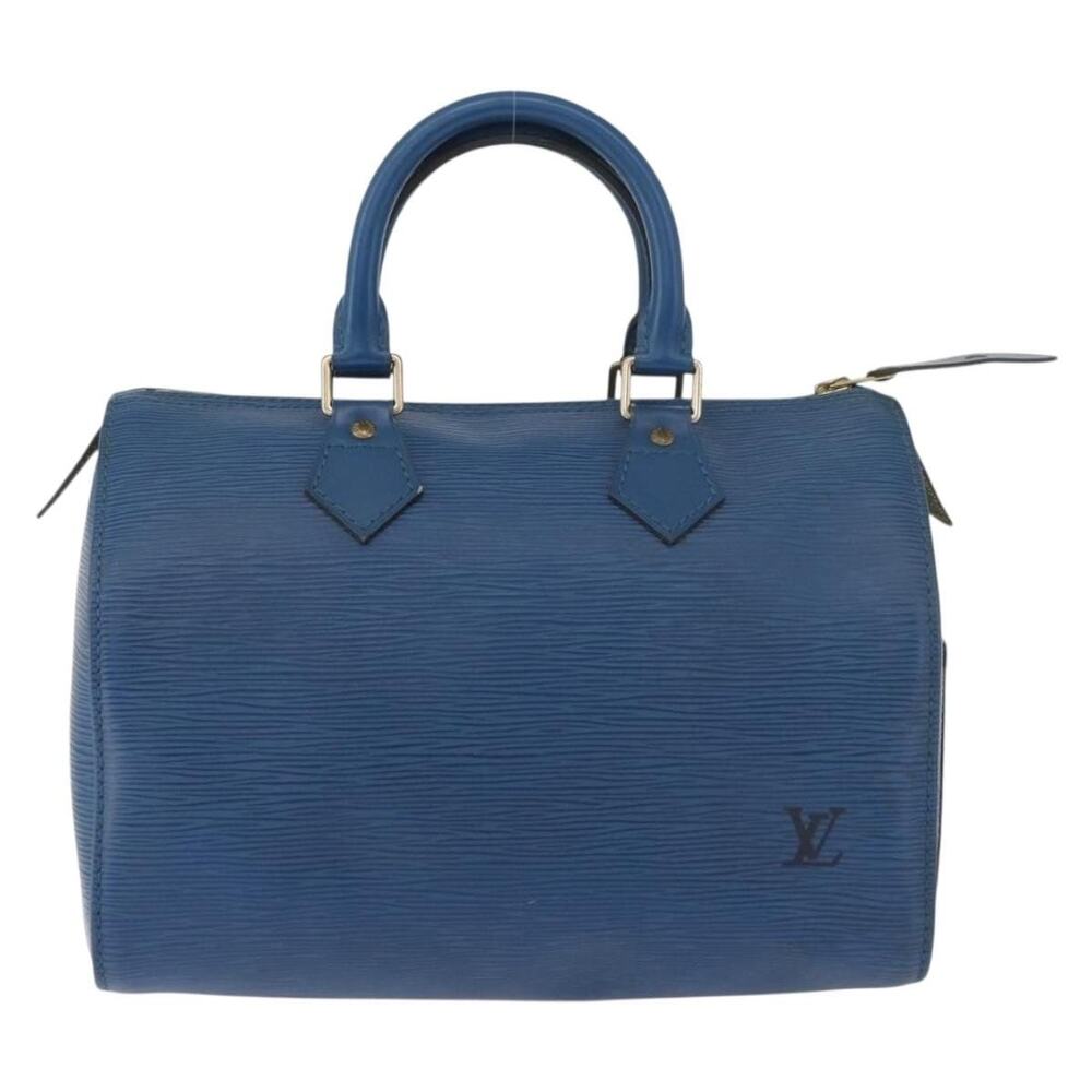 Louis Vuitton Epi Speedy 25 Handbag Blue